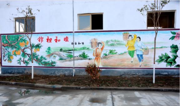 都安乡镇文化墙 乡风文明焕发新活力